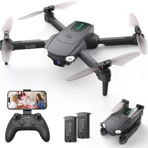 Dron S400 con cámara para adultos y niños, 1080P HD plegable…