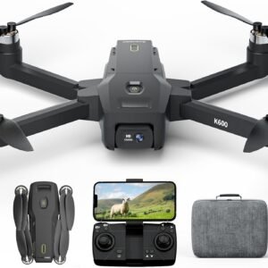 Dron K600 con 2 cámaras 1080P para adultos, lente ajustable de 90°…
