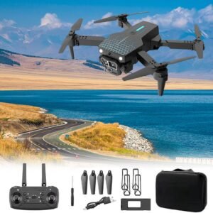 Dron plegable con cámara HD de 1080p, cuadricóptero aéreo RC Alti…