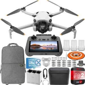 Dron plegable DJI Mini 4 Pro con control remoto RC 2 (con pantalla)…